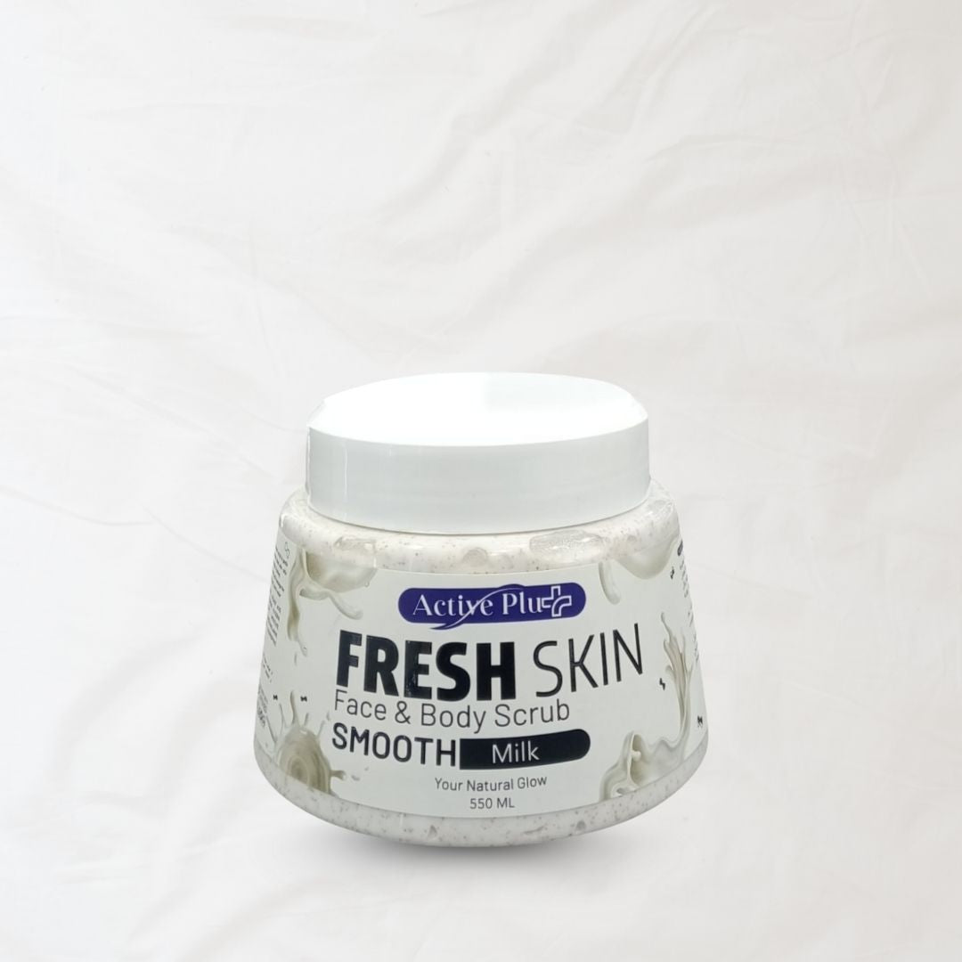 سكراب مقشر الوجه والجسم-حليب500ملي